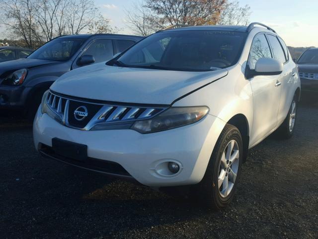 JN8AZ18W69W153330 - 2009 NISSAN MURANO S WHITE photo 2