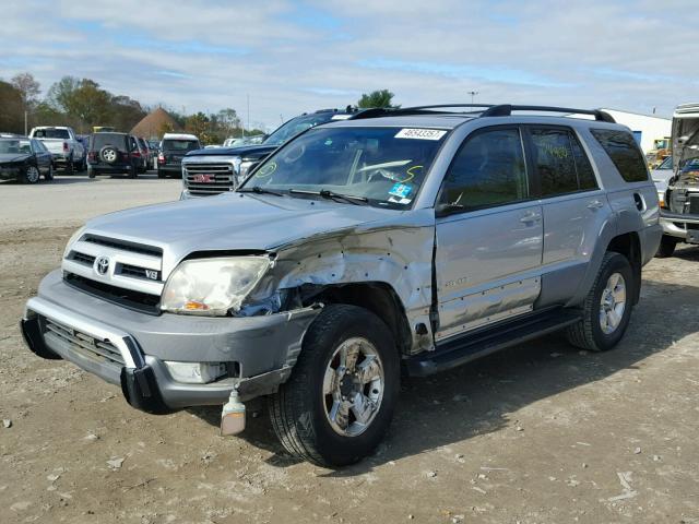 JTEBT14R530003359 - 2003 TOYOTA 4RUNNER SR SILVER photo 2