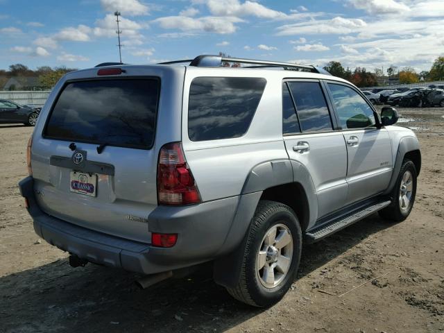 JTEBT14R530003359 - 2003 TOYOTA 4RUNNER SR SILVER photo 4