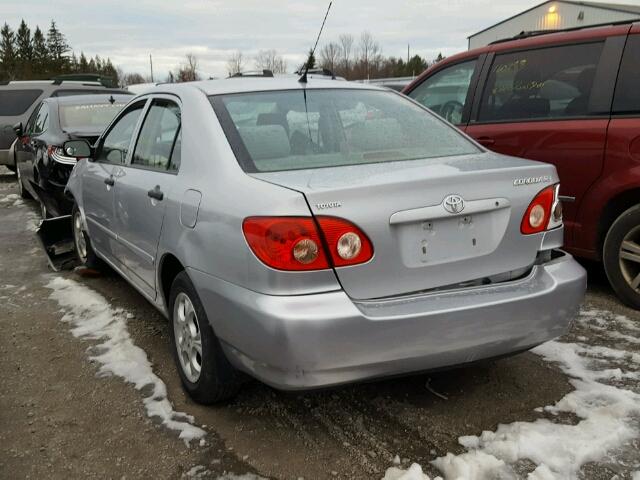 2T1BR32E27C825563 - 2007 TOYOTA COROLLA CE SILVER photo 3