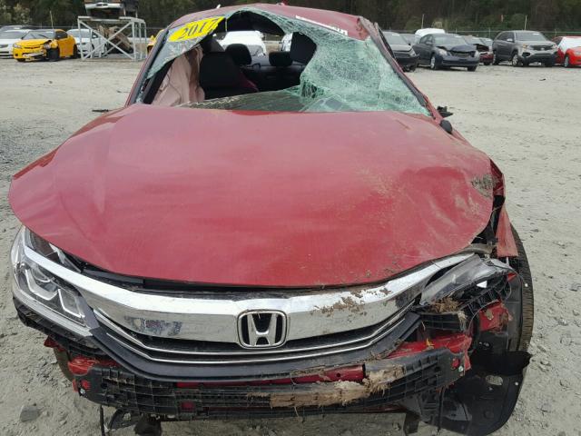 1HGCR2F52HA254513 - 2017 HONDA ACCORD SPO RED photo 9