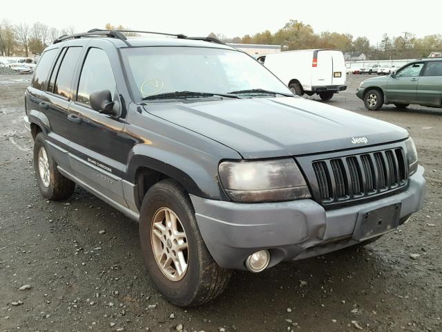 1J4GW48S44C221125 - 2004 JEEP GRAND CHER BLACK photo 1