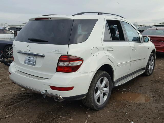 4JGBB25EX9A520406 - 2009 MERCEDES-BENZ ML WHITE photo 4