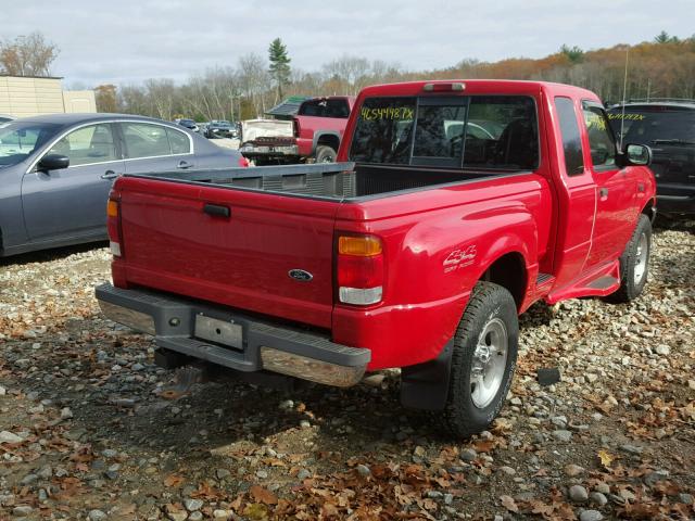 1FTZR15X8XTB04673 - 1999 FORD RANGER SUP RED photo 4