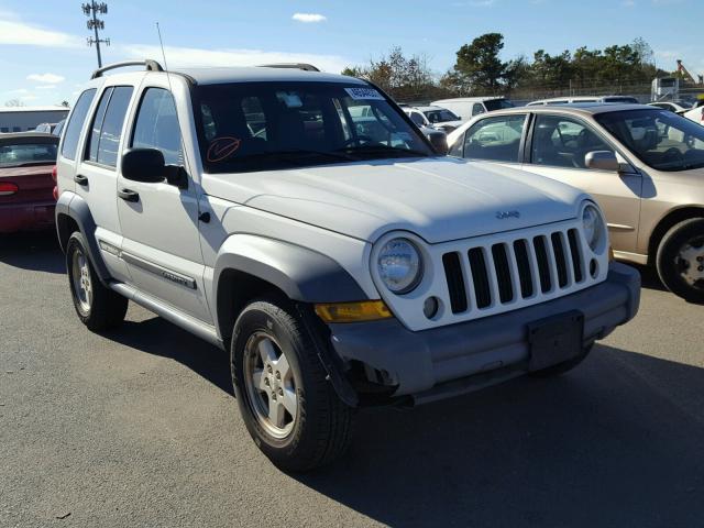 1J4GL48K25W592986 - 2005 JEEP LIBERTY SP WHITE photo 1