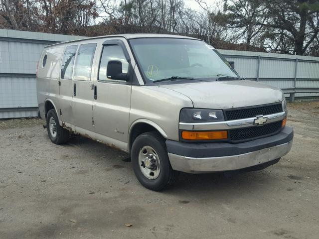 1GCGG25U431182382 - 2003 CHEVROLET EXPRESS G2 CREAM photo 1