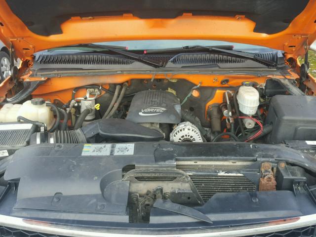 1GCHC29U66E244355 - 2006 CHEVROLET SILVERADO ORANGE photo 7