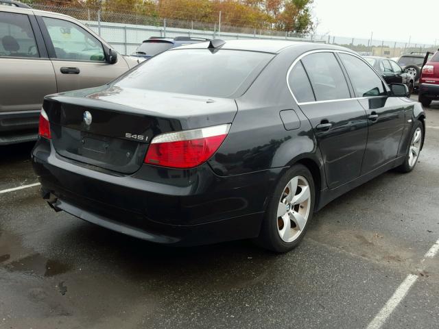 WBANB33514B113634 - 2004 BMW 545 BLACK photo 4