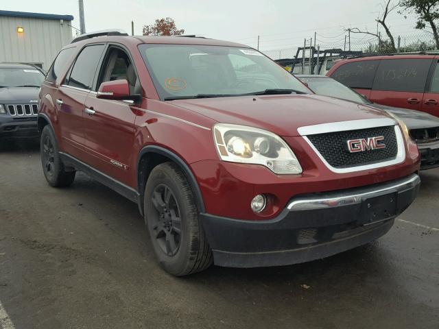 1GKEV23768J265169 - 2008 GMC ACADIA RED photo 1