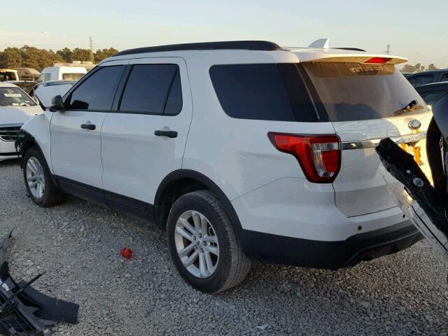 1FM5K8B82GGA12892 - 2016 FORD EXPLORER WHITE photo 3