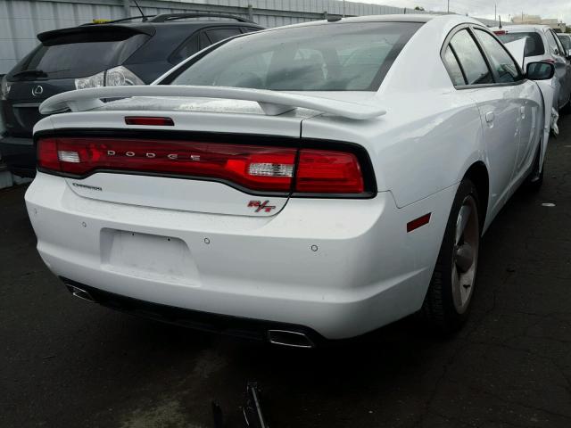 2C3CDXCT6EH205572 - 2014 DODGE CHARGER R/ WHITE photo 4