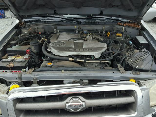 JN8DR07Y61W519589 - 2001 NISSAN PATHFINDER SILVER photo 7