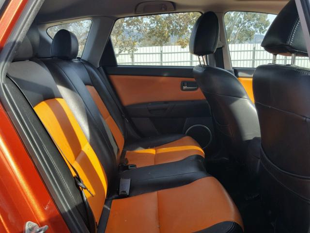 JM1BK343X51309176 - 2005 MAZDA 3 HATCHBAC ORANGE photo 6