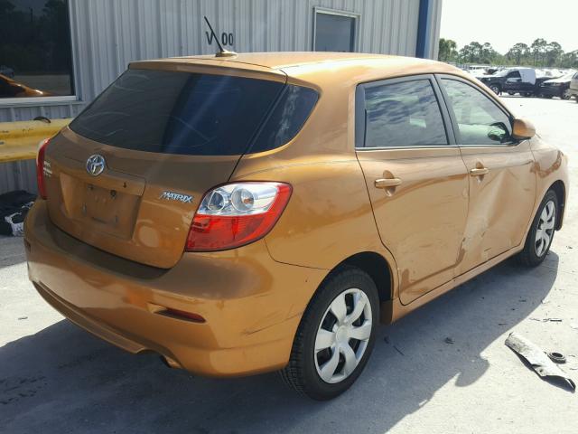 2T1KU40E39C150347 - 2009 TOYOTA COROLLA MA ORANGE photo 4