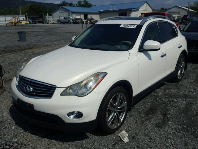 JN1AJ0HR1BM850030 - 2011 INFINITI EX35 BASE WHITE photo 2