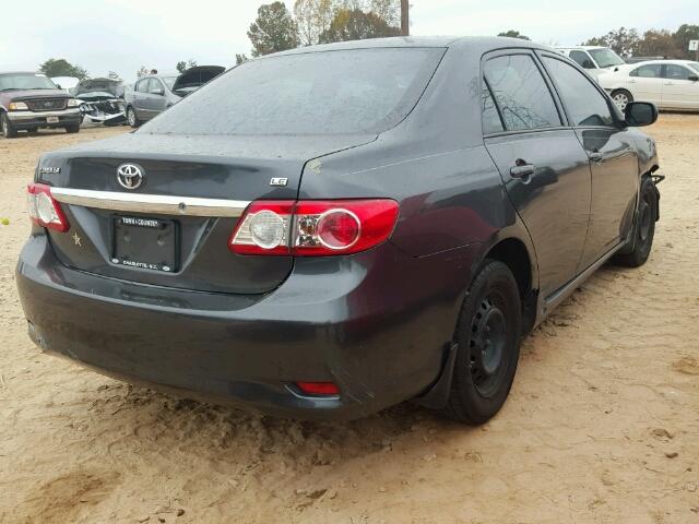 2T1BU4EE0BC719881 - 2011 TOYOTA COROLLA BA GRAY photo 4