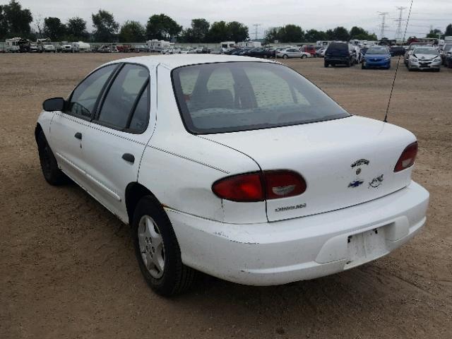 1G1JC524127285691 - 2002 CHEVROLET CAVALIER B WHITE photo 3