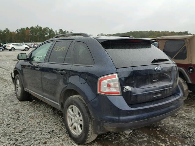 2FMDK3GC0ABA51894 - 2010 FORD EDGE SE BLUE photo 3