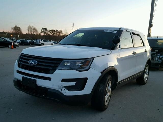 1FM5K8AR6GGB64703 - 2016 FORD EXPLORER WHITE photo 2