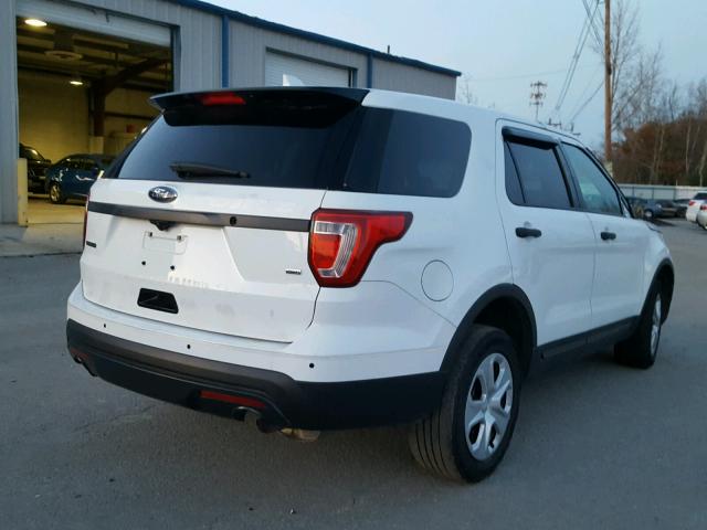 1FM5K8AR6GGB64703 - 2016 FORD EXPLORER WHITE photo 4