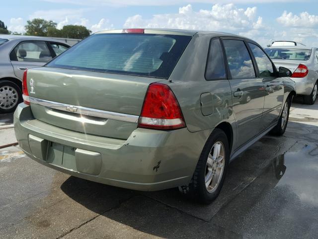 1G1ZT64845F329279 - 2005 CHEVROLET MALIBU MAX 绿色 照片 4