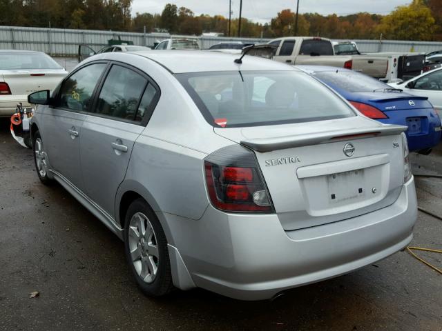 3N1AB6AP9CL759320 - 2012 NISSAN SENTRA 2.0 GRAY photo 3