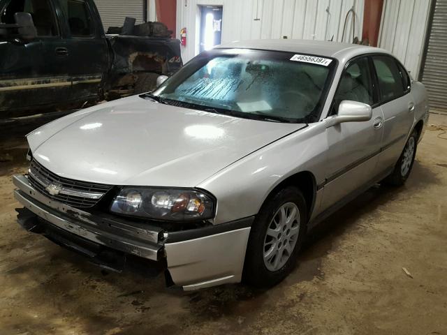 2G1WF52E859176296 - 2005 CHEVROLET IMPALA GRAY photo 2