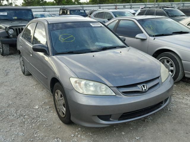 1HGES16385L005087 - 2005 HONDA CIVIC DX V GRAY photo 1