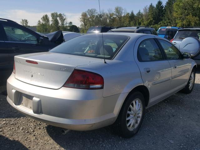 1C3EL56R82N188972 - 2002 CHRYSLER SEBRING LX SILVER photo 4