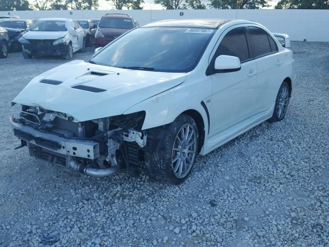 JA3AW86V78U045654 - 2008 MITSUBISHI LANCER EVO WHITE photo 2