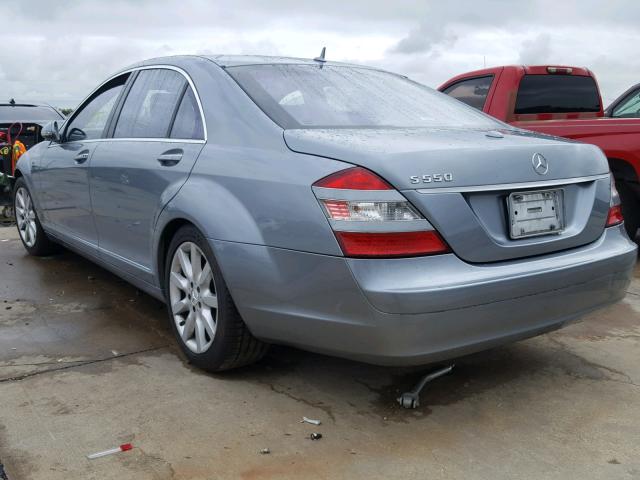 WDDNG71XX7A072338 - 2007 MERCEDES-BENZ S 550 SILVER photo 3