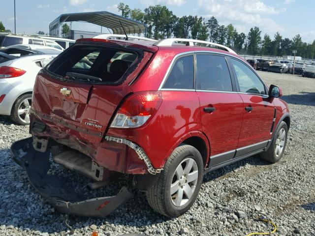 3GNAL2EK2CS520853 - 2012 CHEVROLET CAPTIVA SP RED photo 4