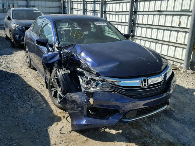 1HGCR2F44GA038362 - 2016 HONDA ACCORD LX BLUE photo 1