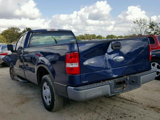 1FTRF12W97KC64510 - 2007 FORD F150 BLUE photo 3