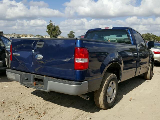 1FTRF12W97KC64510 - 2007 FORD F150 BLUE photo 4