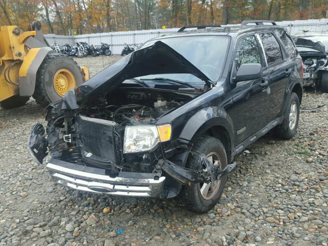 1FMCU03Z98KA11893 - 2008 FORD ESCAPE XLT BLACK photo 2