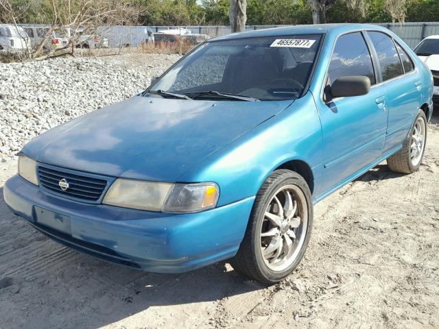 1N4AB41D6VC721846 - 1997 NISSAN SENTRA XE GREEN photo 2