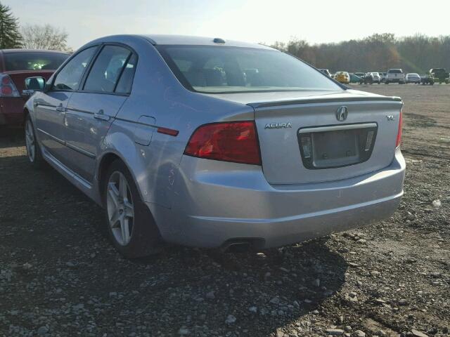 19UUA66295A080783 - 2005 ACURA TL SILVER photo 3