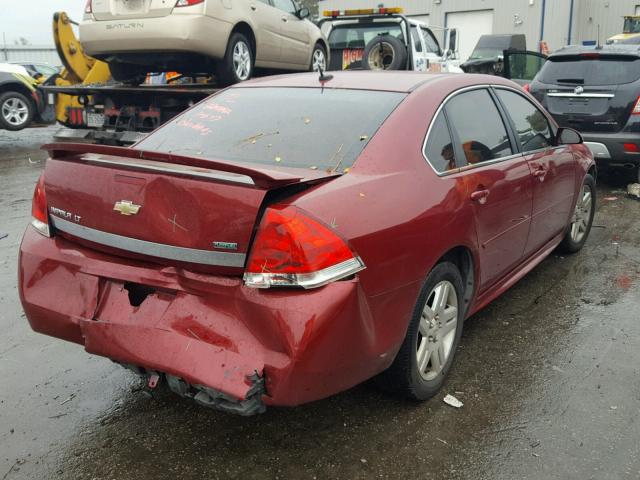 2G1WG5EK4B1124060 - 2011 CHEVROLET IMPALA LT BURGUNDY photo 4