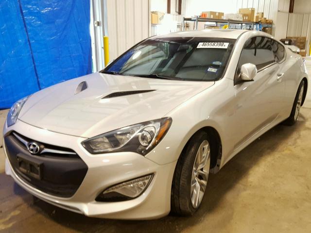 KMHHU6KJ4DU112195 - 2013 HYUNDAI GENESIS CO SILVER photo 2