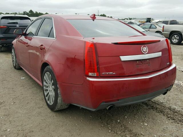 1G6DM5E33D0165412 - 2013 CADILLAC CTS PERFOR RED photo 3