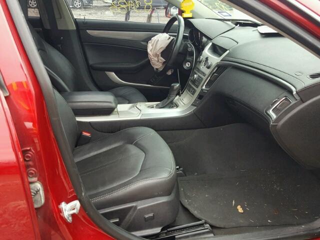 1G6DM5E33D0165412 - 2013 CADILLAC CTS PERFOR RED photo 5