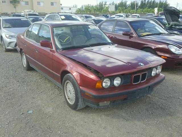 WBAHD6311MBJ59857 - 1991 BMW 525 I AUTO MAROON photo 1