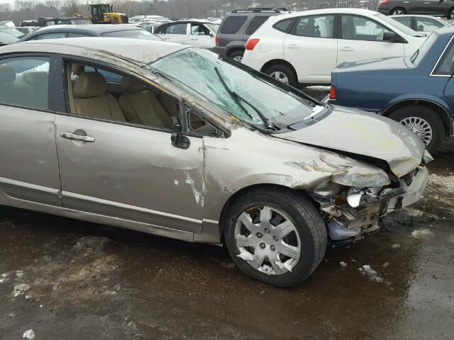 2HGFA16556H511970 - 2006 HONDA CIVIC LX CREAM photo 10