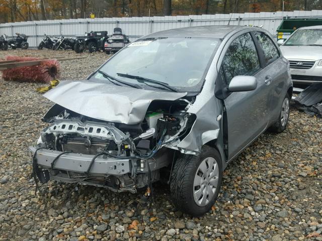 JTDJT903395225720 - 2009 TOYOTA YARIS GRAY photo 2