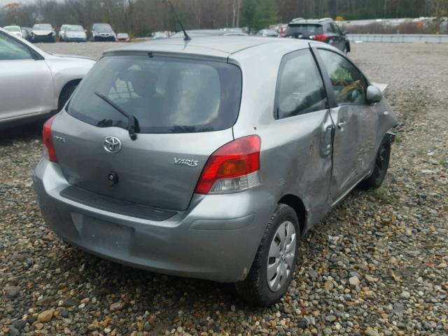 JTDJT903395225720 - 2009 TOYOTA YARIS GRAY photo 4