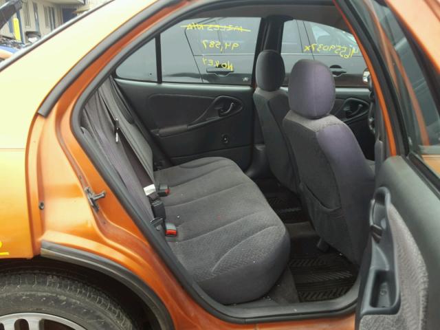 1G1JH52F247222976 - 2004 CHEVROLET CAVALIER L ORANGE photo 6