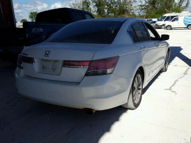 1HGCP2F89CA029630 - 2012 HONDA ACCORD EXL WHITE photo 4