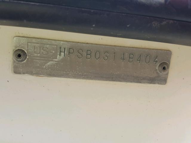 HPSB0314B404 - 2004 HONDA AQUATRAX WHITE photo 10