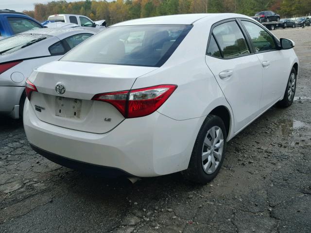 2T1BURHE7FC314261 - 2015 TOYOTA COROLLA L WHITE photo 4